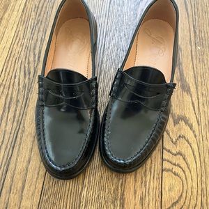 J Crew Winona Penny Loafers Black size 7